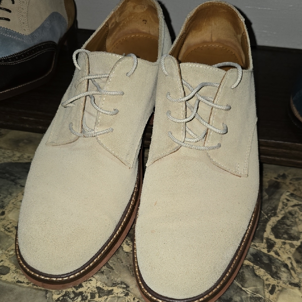 Jos. A. Bank Beige Lace-Up Derbys